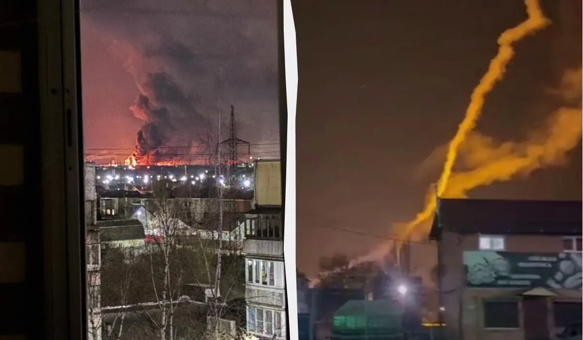 По сообщениям в сети, беспилотники поразили Ярославский нефтеперерабатывающий завод — на территории возник крупный пожар. Также поступают сведения о повреждении трубопровода с серной кислотой на азотном комплексе в Вологодской области, есть пострадавшие.