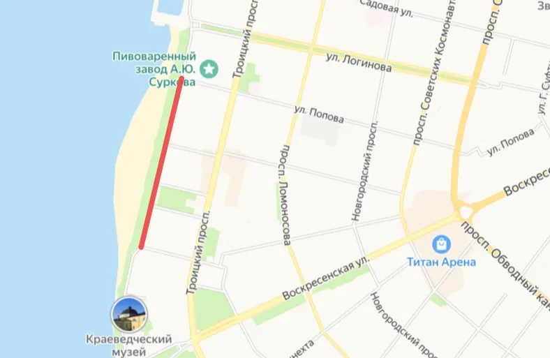 Участок от улицы Свободы до улицы Попова будет перекрыт с 8:00 до 14:00 в связи с репетициями парада Победы.