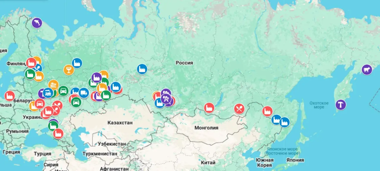 Создана интерактивная карта, фиксирующая остановки заводов, массовые увольнения, задержки зарплат и перевод сотрудников на неполный рабочий день — с начала 2026 года число случаев выросло и охватил всю страну.